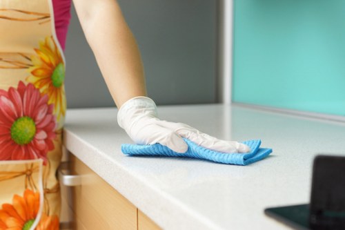 Technician at Earlscourt Carpetcleaning preparing safe carpet cleaning equipment