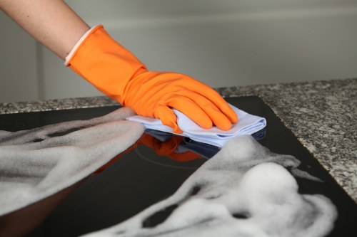 PPE and site safety measures during carpet cleaning work