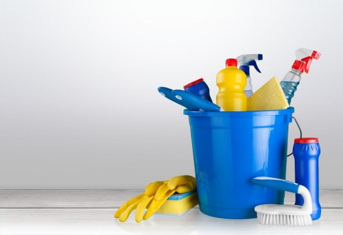 Clean and organized Earlscourt office reception area after professional cleaning