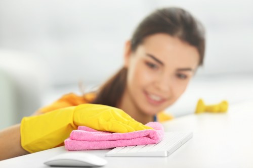 Cleaning a living room as part of end of tenancy cleaning in Earlscourt