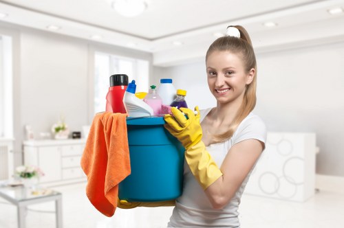 Example carpet cleaning job in a busy residential area
